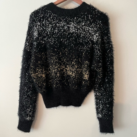 House of Harlow 1960 x Revolve Super Moon Fuzzy Metallic Sweater - Picture 3 of 7